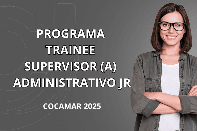 Banner do programa de estágio