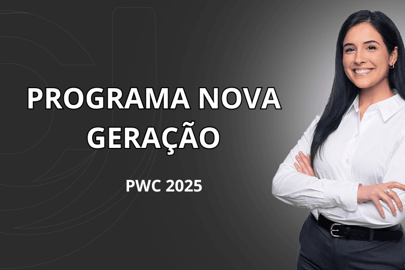 Banner do programa de estágio