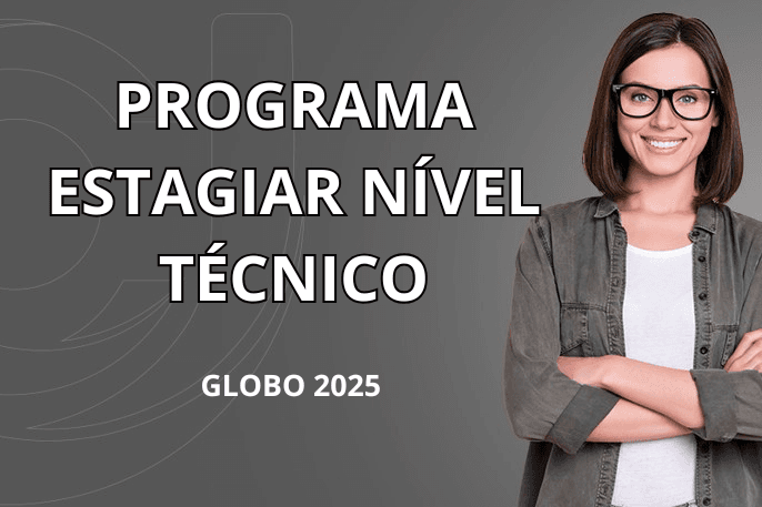 Banner do programa de estágio