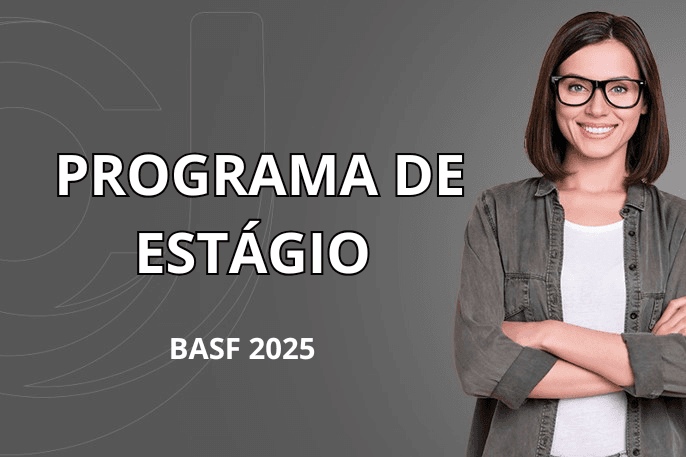 Banner do programa de estágio