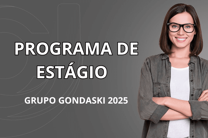 Banner do programa de estágio