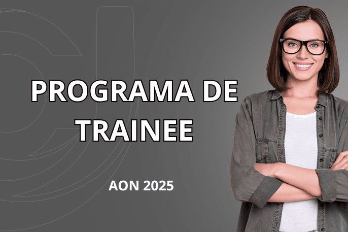 Banner do programa de estágio