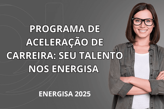 Banner do programa de estágio