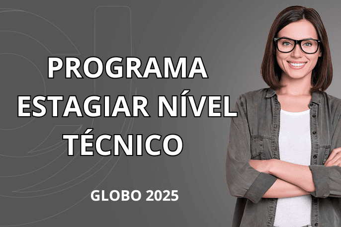 Banner do programa de estágio