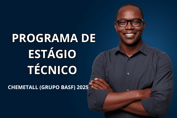 Banner do programa de estágio