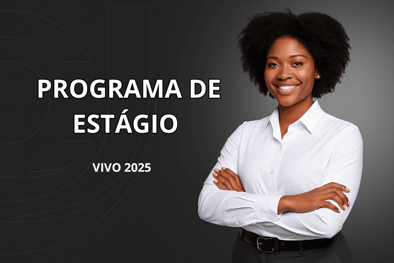 Banner do programa de estágio
