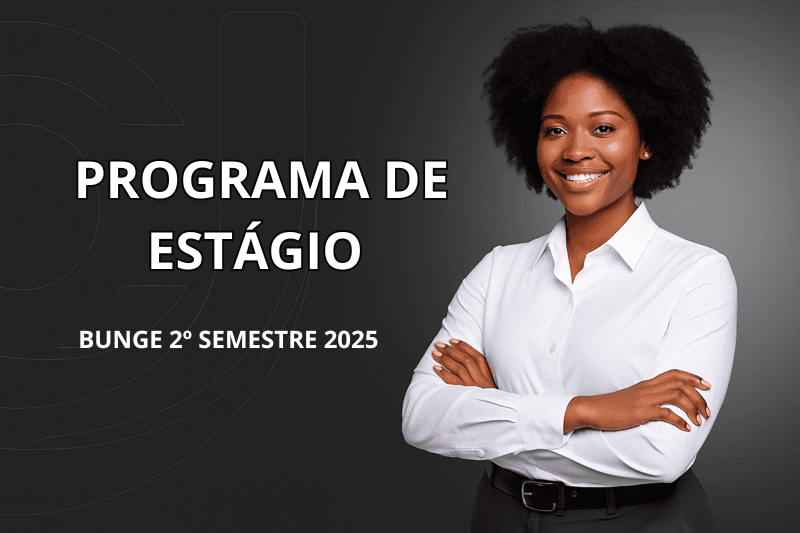 Banner do programa de estágio