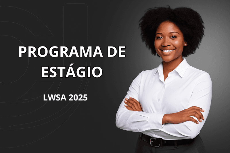 Banner do programa de estágio