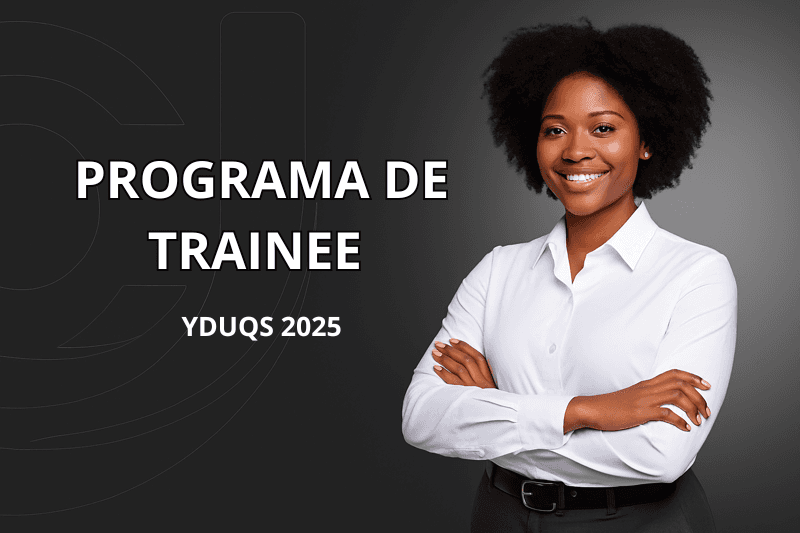 Banner do programa de estágio