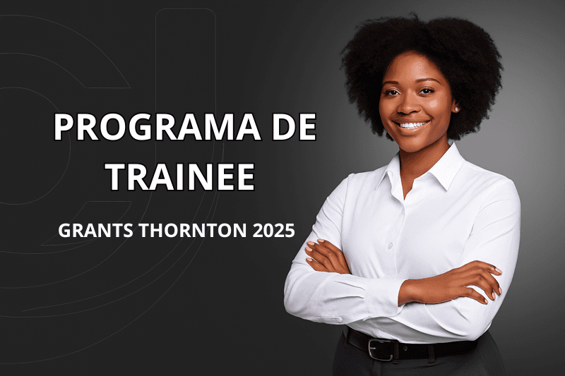 Banner do programa de estágio