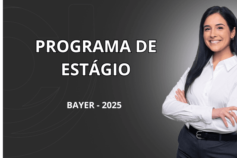 Banner do programa de estágio