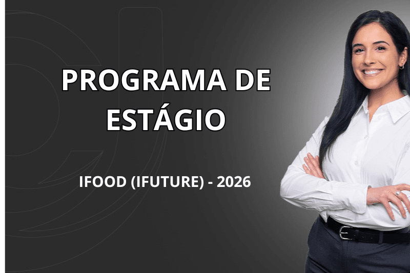 Banner do programa de estágio