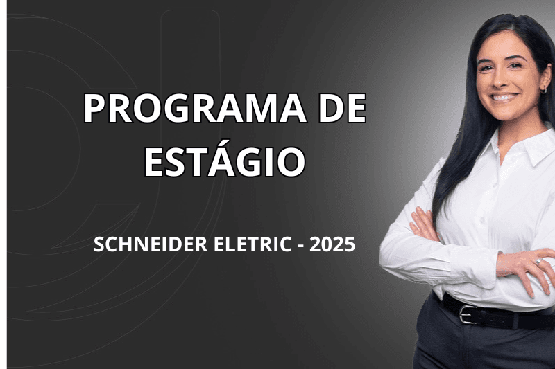 Banner do programa de estágio