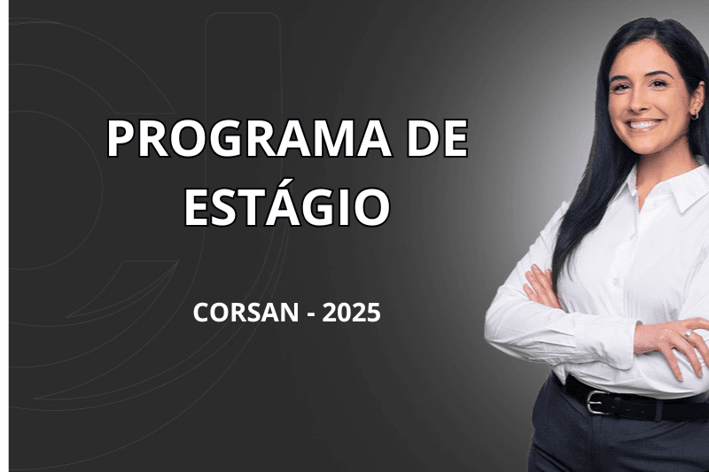 Banner do programa de estágio