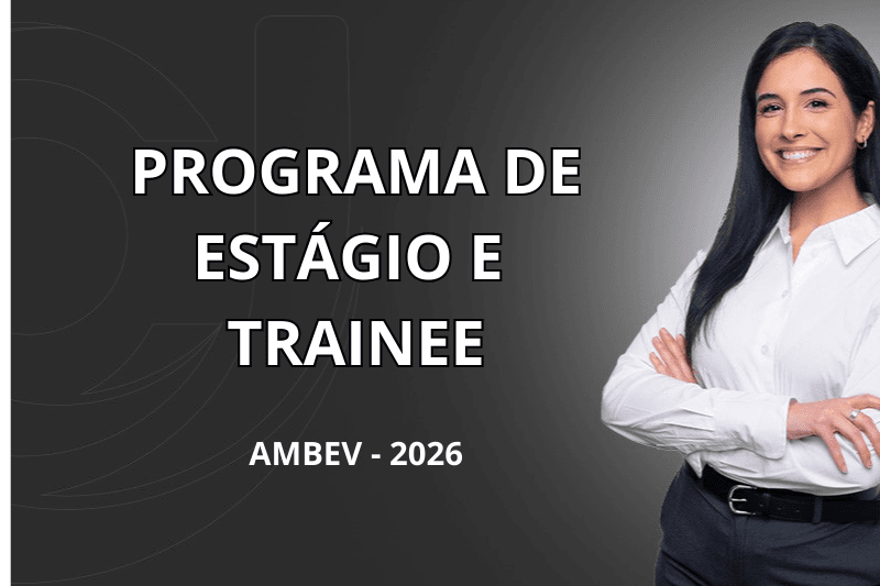 Banner do programa de estágio