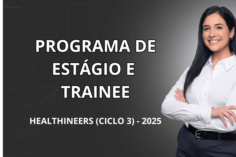 Banner do programa de estágio