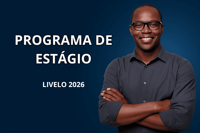 Banner do programa de estágio