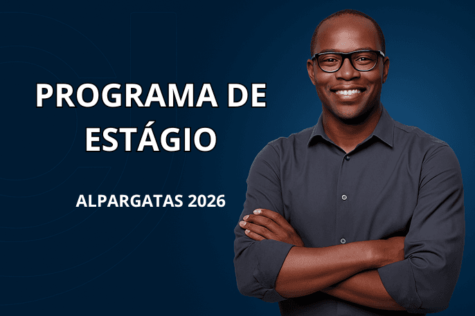 Banner do programa de estágio
