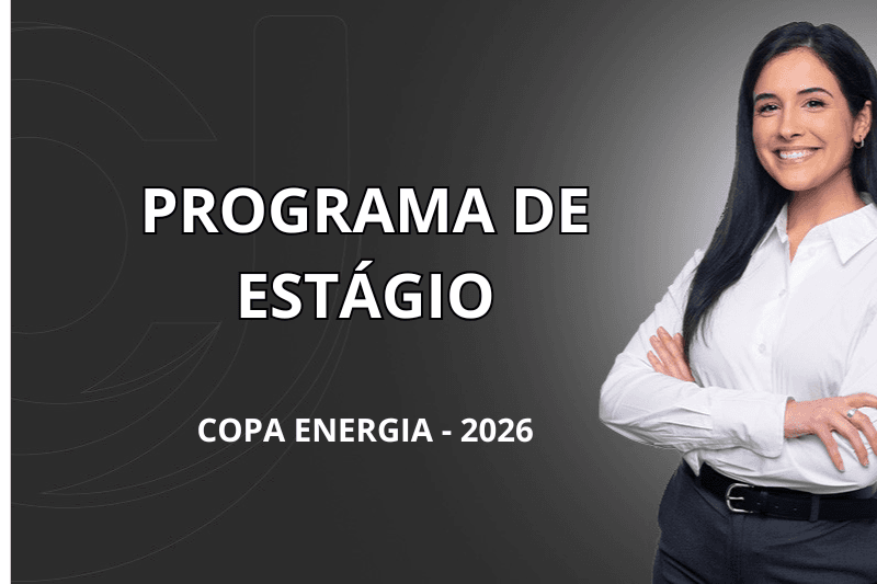 Banner do programa de estágio