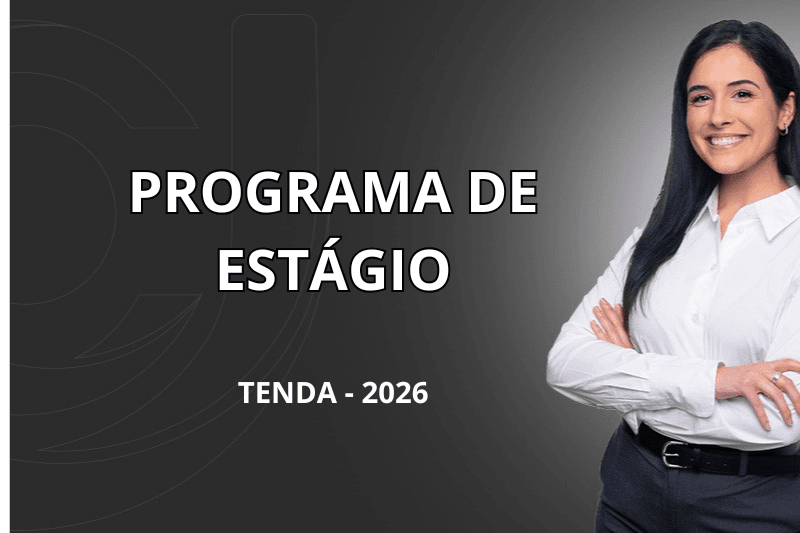 Banner do programa de estágio