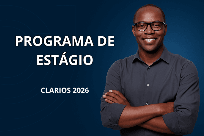 Banner do programa de estágio