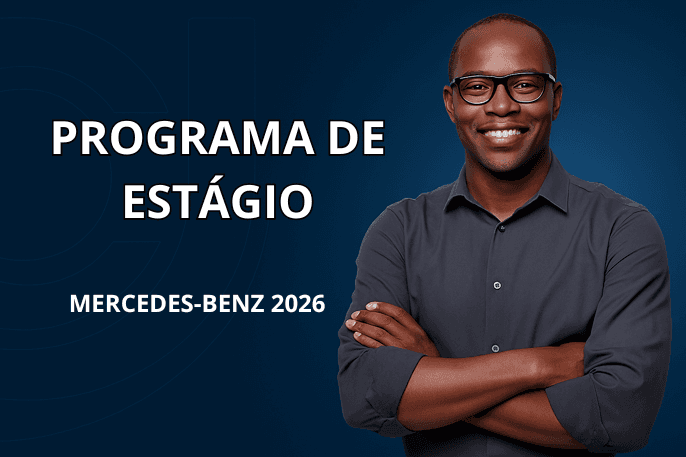 Banner do programa de estágio