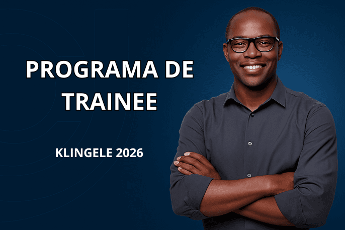 Banner do programa de estágio