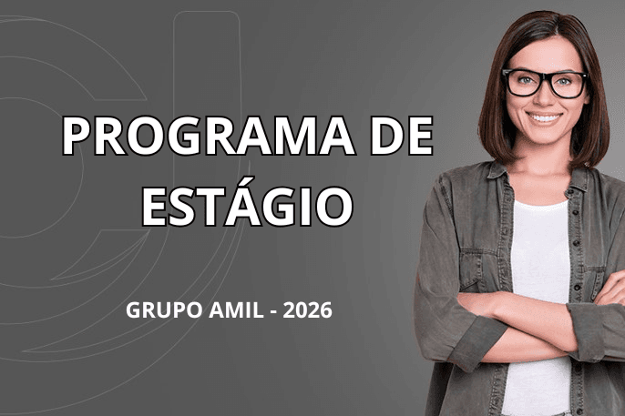 Banner do programa de estágio