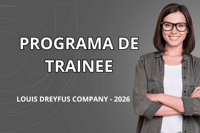 Banner do programa de estágio