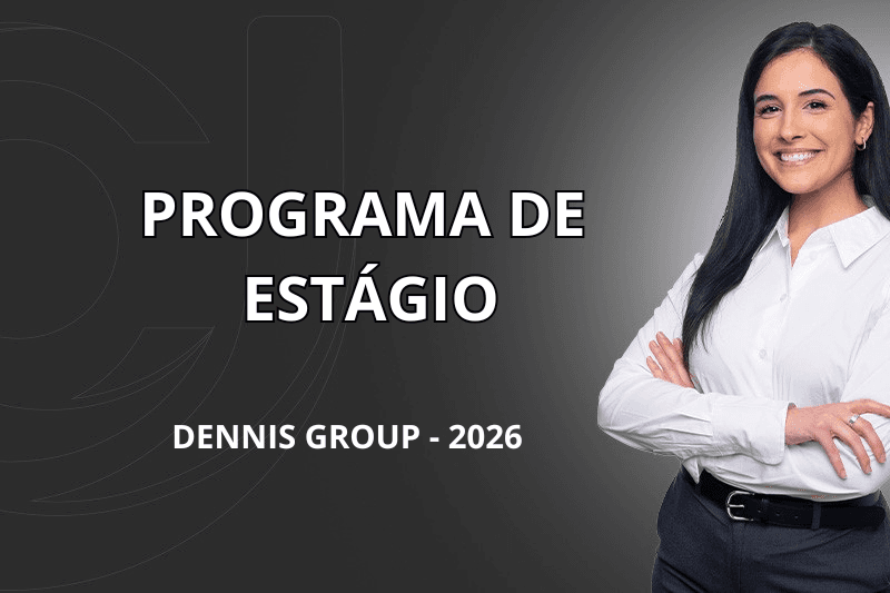 Banner do programa de estágio
