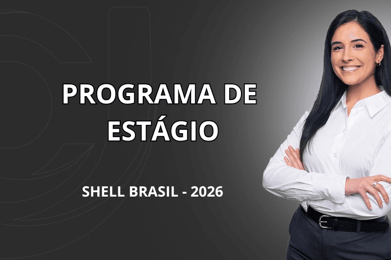 Banner do programa de estágio