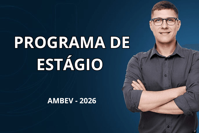 Banner do programa de estágio