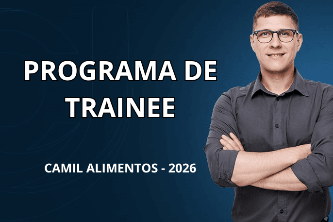 Banner do programa de estágio