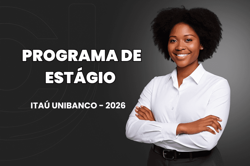Banner do programa de estágio