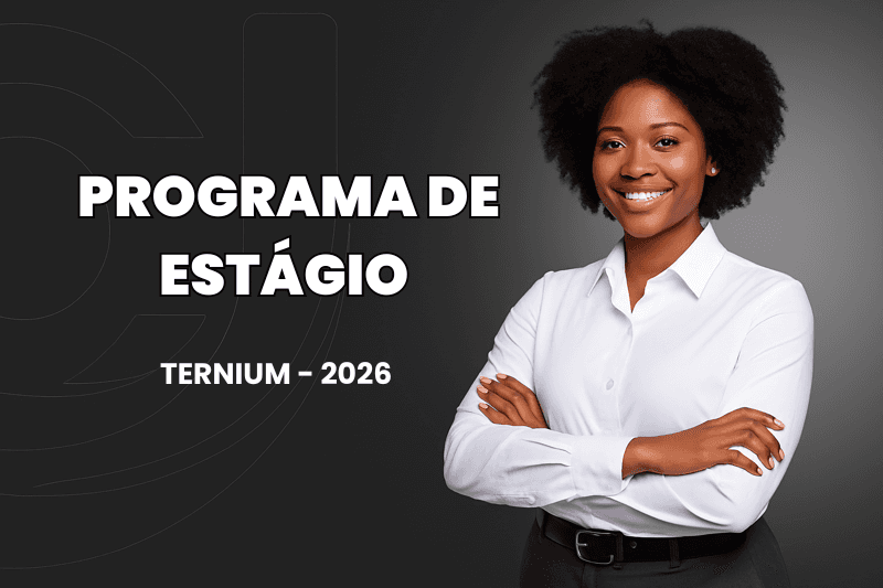 Banner do programa de estágio