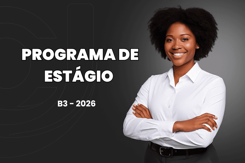 Banner do programa de estágio