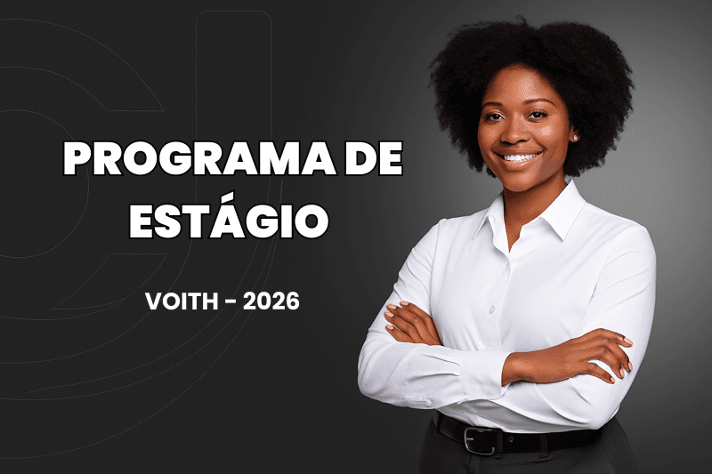 Banner do programa de estágio
