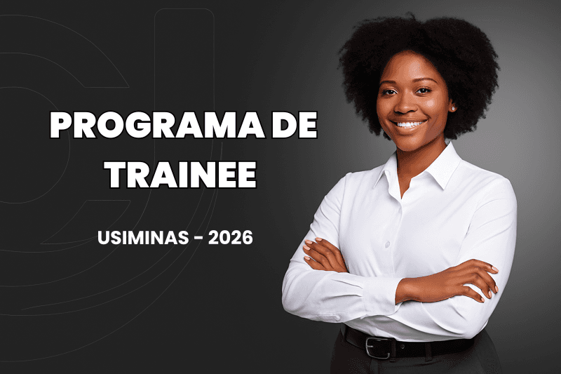 Banner do programa de estágio