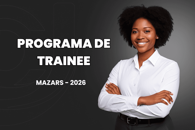 Banner do programa de estágio