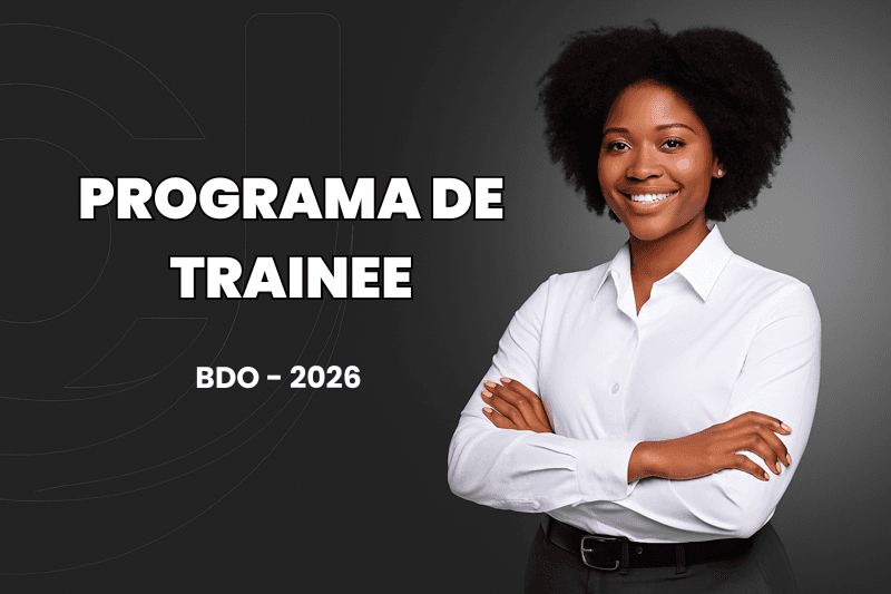 Banner do programa de estágio