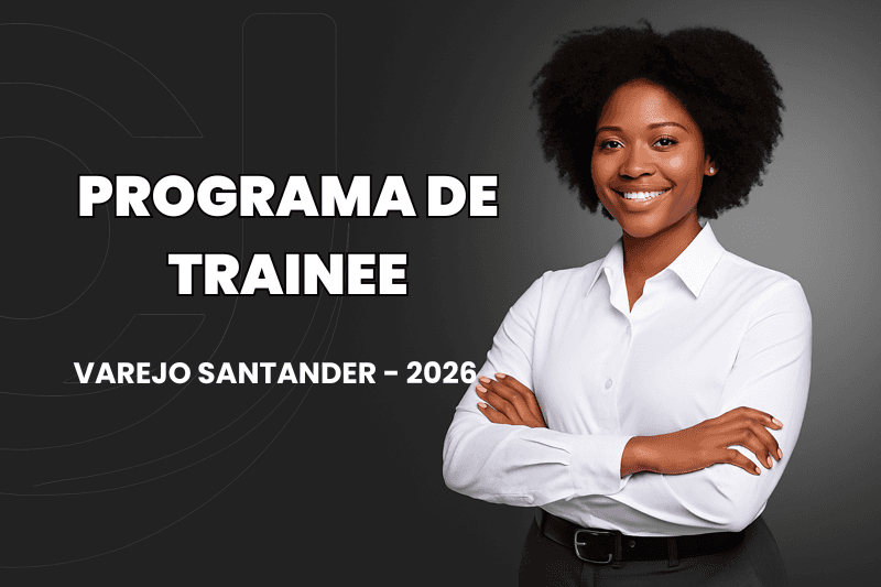 Banner do programa de estágio
