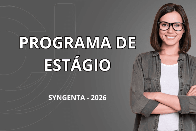 Banner do programa de estágio