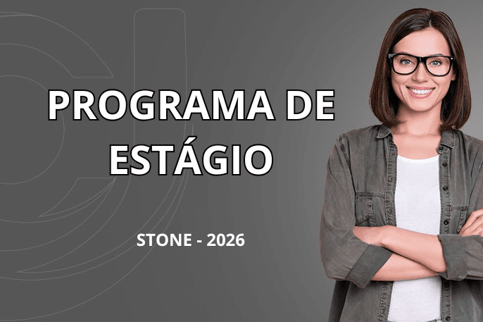 Banner do programa de estágio