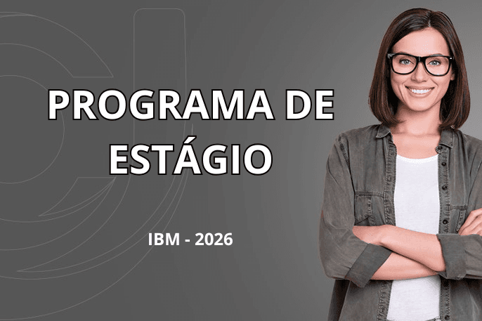 Banner do programa de estágio