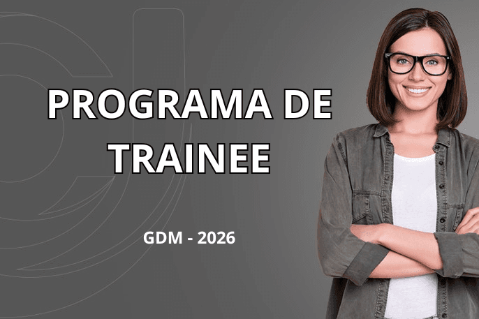 Banner do programa de estágio