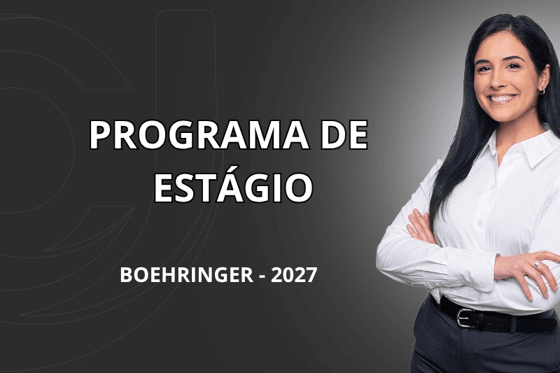 Banner do programa de estágio